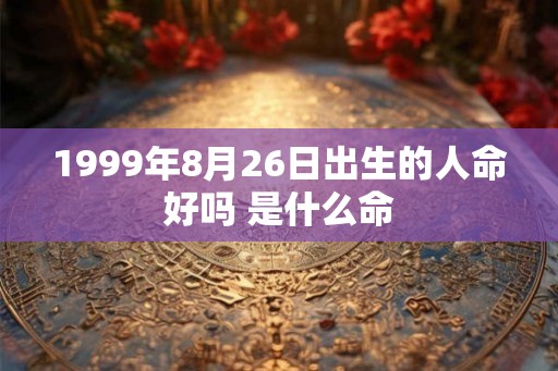 1999年8月26日出生的人命好吗 是什么命
