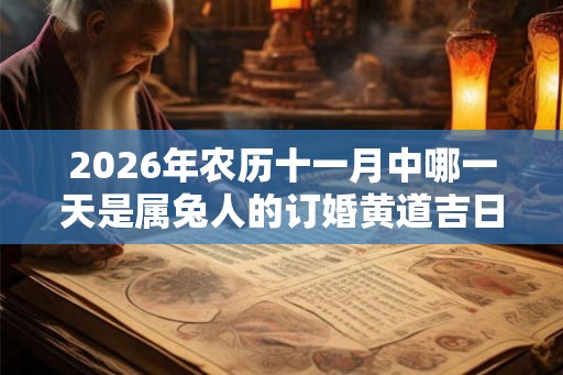 2026年农历十一月中哪一天是属兔人的订婚黄道吉日？
