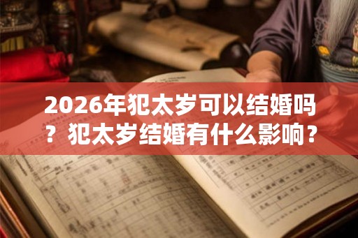 2026年犯太岁可以结婚吗？犯太岁结婚有什么影响？