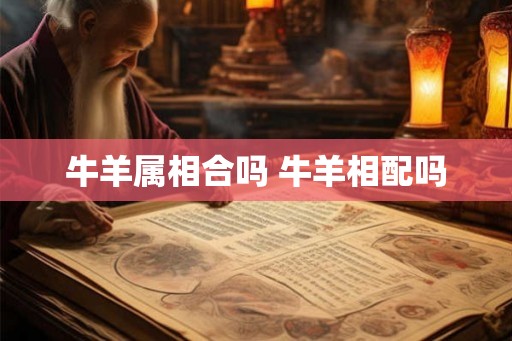 牛羊属相合吗 牛羊相配吗