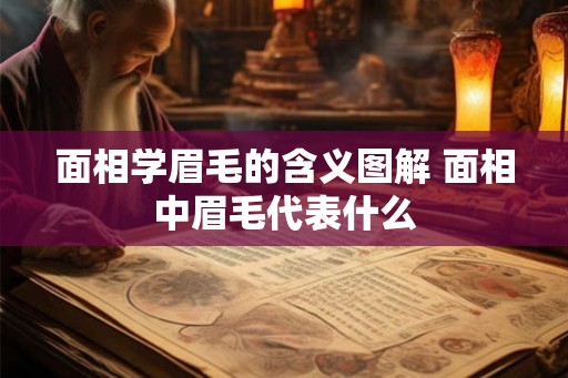 面相学眉毛的含义图解 面相中眉毛代表什么 面相学眉毛的含义图解 面相中眉毛代表什么