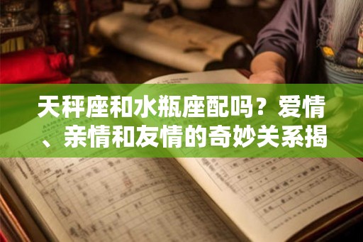 天秤座和水瓶座配吗？爱情、亲情和友情的奇妙关系揭秘