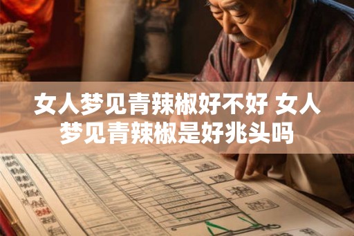 女人梦见青辣椒好不好 女人梦见青辣椒是好兆头吗 女人梦见青辣椒好不好 女人梦见青辣椒是好兆头吗