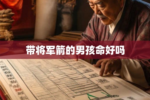 带将军箭的男孩命好吗