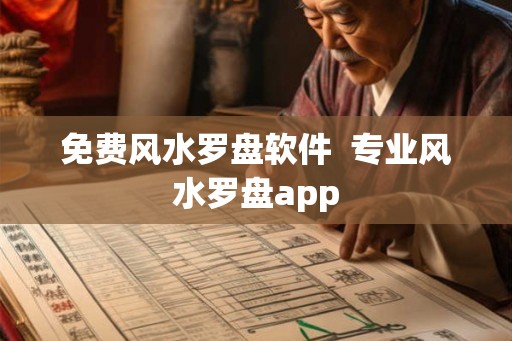 免费风水罗盘软件  专业风水罗盘app