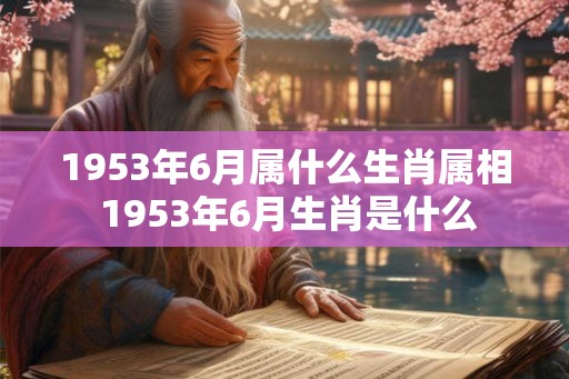 1953年6月属什么生肖属相 1953年6月生肖是什么