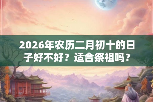 2026年农历二月初十的日子好不好?适合祭祖吗? 2026年农历二月初十的日子好不好?适合祭祖吗?