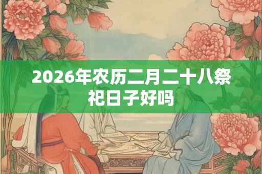 2026年农历二月二十八祭祀日子好吗