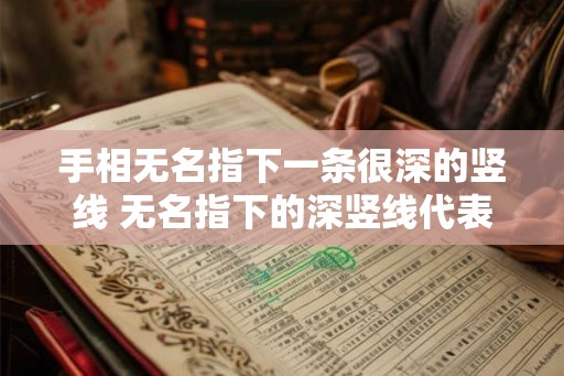 手相无名指下一条很深的竖线 无名指下的深竖线代表什么