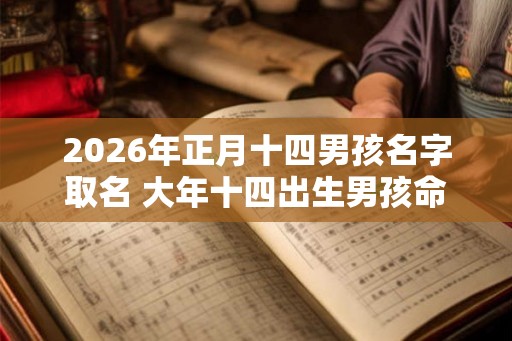 2026年正月十四男孩名字取名 大年十四出生男孩命运