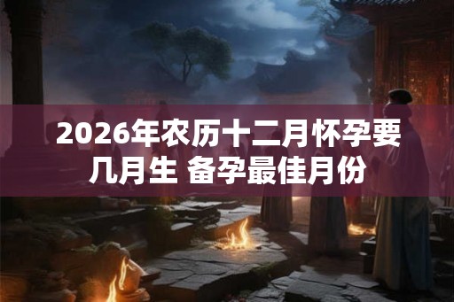 2026年农历十二月怀孕要几月生 备孕最佳月份