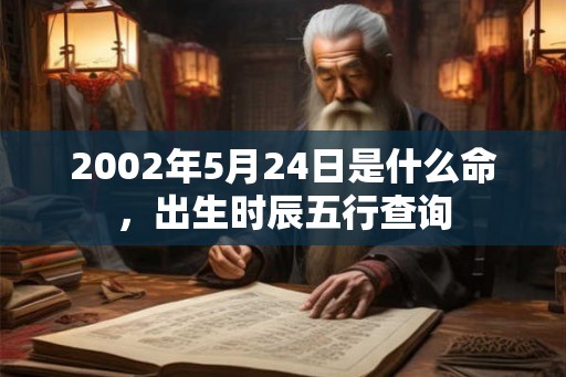 2002年5月24日是什么命，出生时辰五行查询
