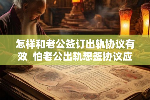怎样和老公签订出轨协议有效  怕老公出轨想签协议应该怎么写