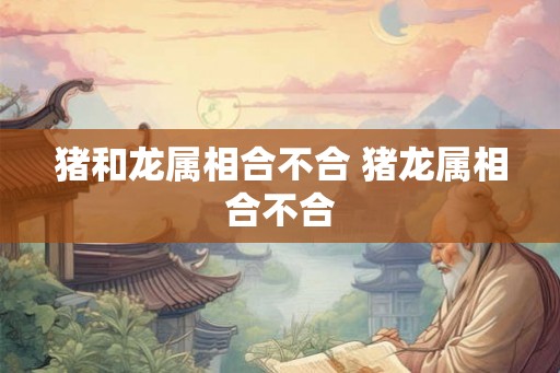 猪和龙属相合不合 猪龙属相合不合 猪和龙属相合不合 猪龙属相合不合