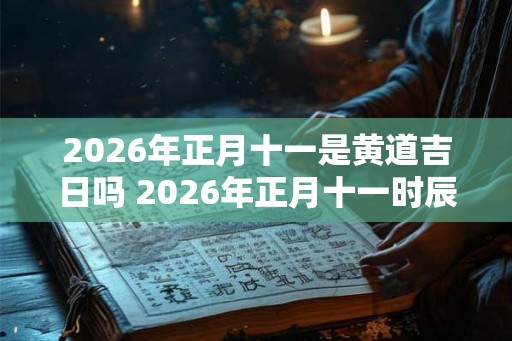2026年正月十一是黄道吉日吗 2026年正月十一时辰吉凶