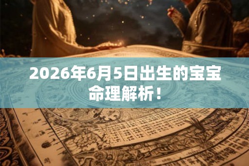 2026年6月5日出生的宝宝命理解析! 2026年6月5日出生的宝宝命理解析!