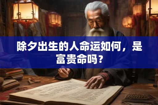 除夕出生的人命运如何，是富贵命吗？