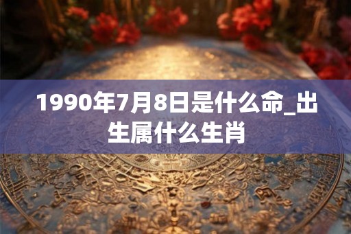 1990年7月8日是什么命_出生属什么生肖