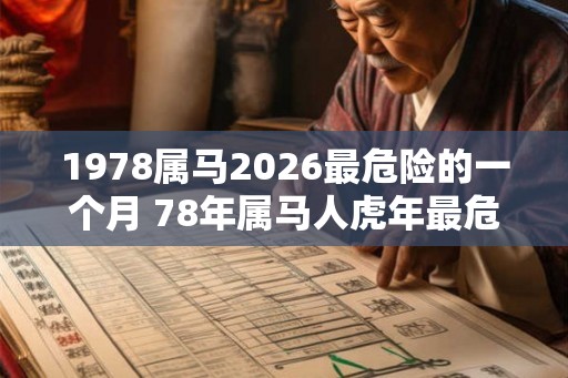 1978属马2026最危险的一个月 78年属马人虎年最危险的月份