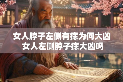 女人脖子左侧有痣为何大凶 女人左侧脖子痣大凶吗