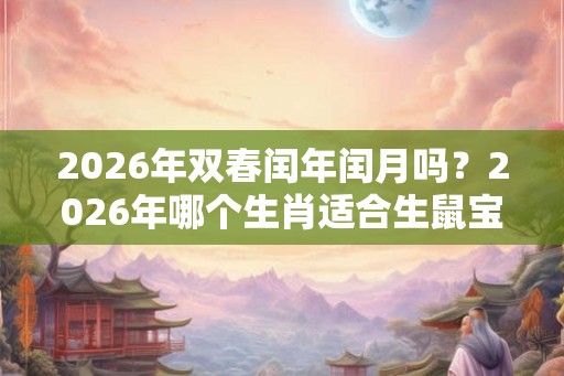 2026年双春闰年闰月吗？2026年哪个生肖适合生鼠宝宝？