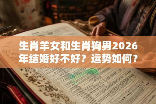 生肖羊女和生肖狗男2026年结婚好不好？运势如何？