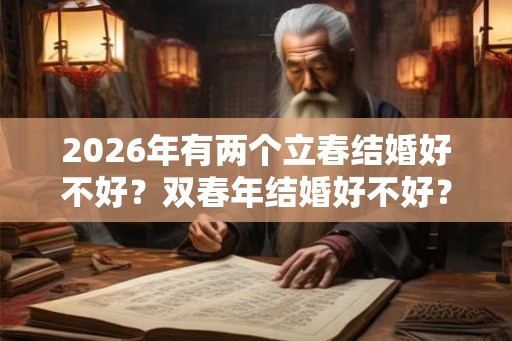 2026年有两个立春结婚好不好？双春年结婚好不好？
