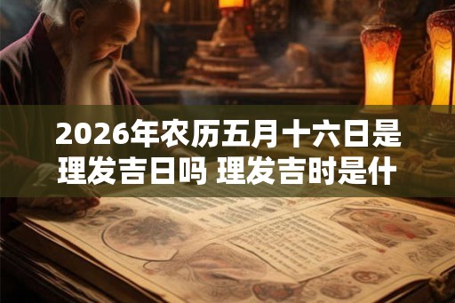 2026年农历五月十六日是理发吉日吗 理发吉时是什么