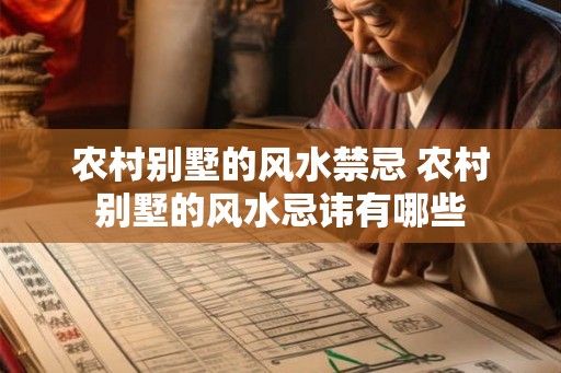 农村别墅的风水禁忌 农村别墅的风水忌讳有哪些 农村别墅的风水禁忌 农村别墅的风水忌讳有哪些