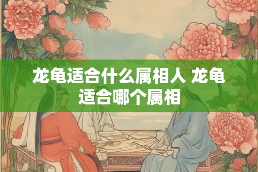 龙龟适合什么属相人 龙龟适合哪个属相
