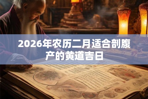 2026年农历二月适合剖腹产的黄道吉日 2026年农历二月适合剖腹产的黄道吉日