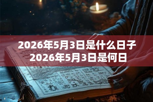 2026年5月3日是什么日子 2026年5月3日是何日