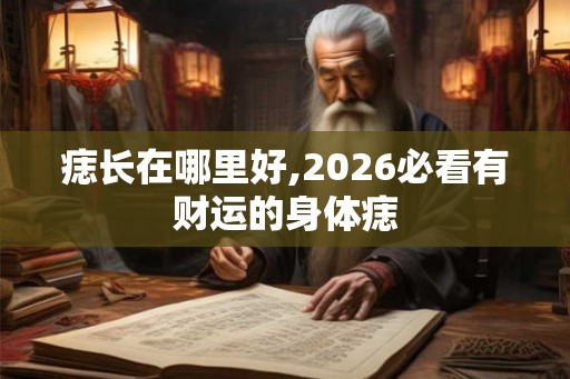 痣长在哪里好,2026必看有财运的身体痣