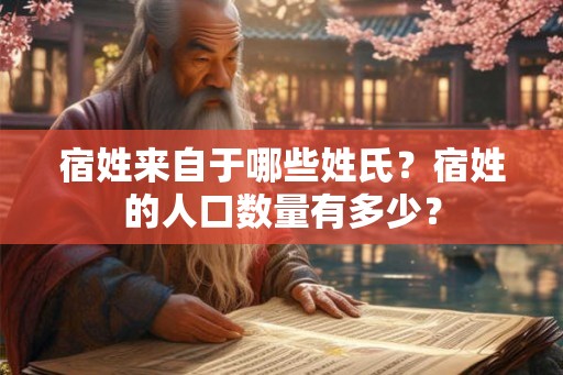 宿姓来自于哪些姓氏？宿姓的人口数量有多少？