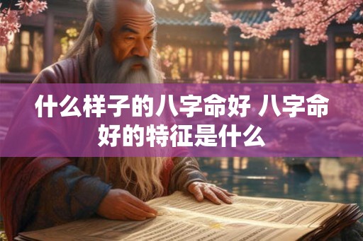 什么样子的八字命好 八字命好的特征是什么 什么样子的八字命好 八字命好的特征是什么