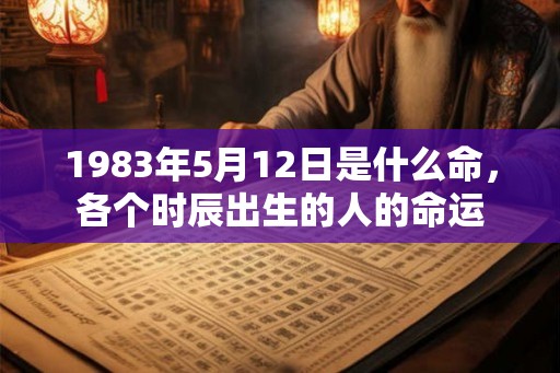 1983年5月12日是什么命,各个时辰出生的人的命运 1983年5月12日是什么命,各个时辰出生的人的命运