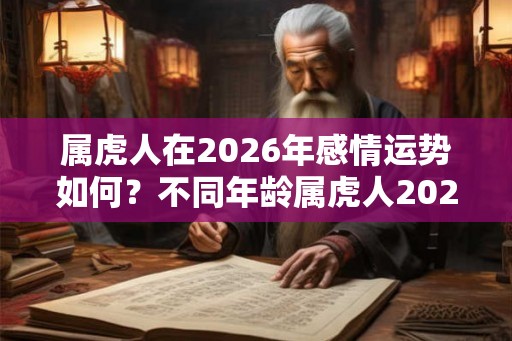 属虎人在2026年感情运势如何？不同年龄属虎人2026年运势