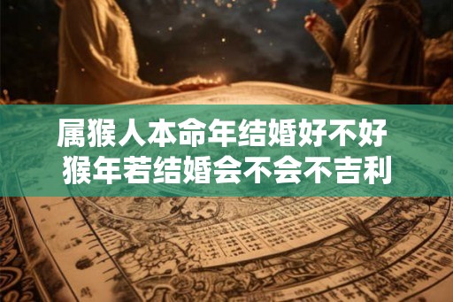 属猴人本命年结婚好不好 猴年若结婚会不会不吉利