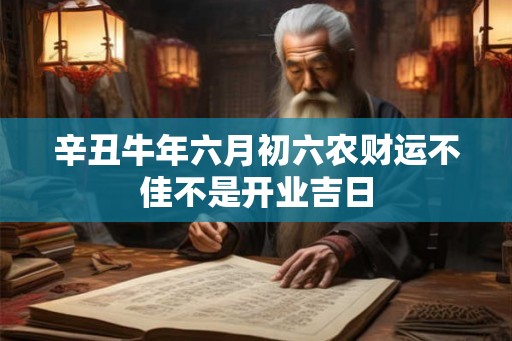 辛丑牛年六月初六农财运不佳不是开业吉日