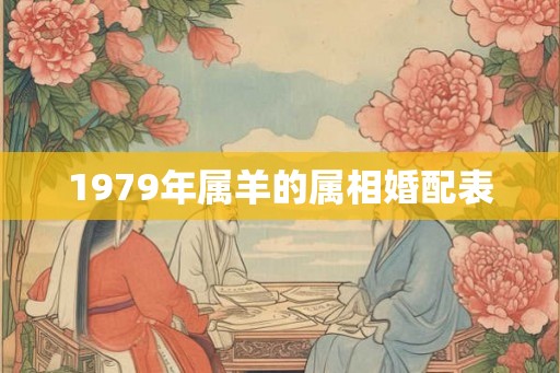1979年属羊的属相婚配表 1979年属羊的属相婚配表