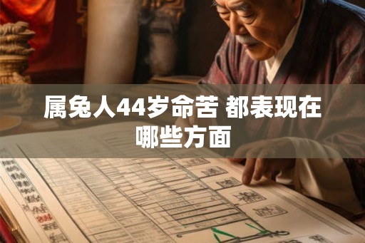 属兔人44岁命苦 都表现在哪些方面 属兔人44岁命苦 都表现在哪些方面