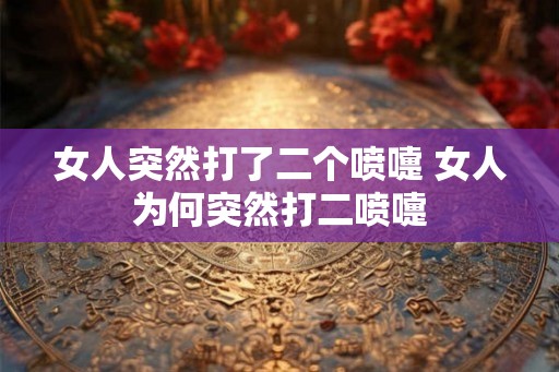 女人突然打了二个喷嚏 女人为何突然打二喷嚏 女人突然打了二个喷嚏 女人为何突然打二喷嚏