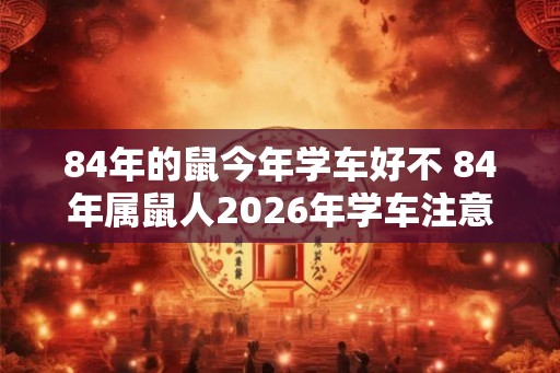 84年的鼠今年学车好不 84年属鼠人2026年学车注意事项