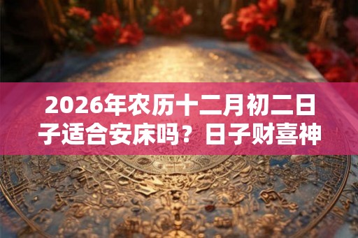2026年农历十二月初二日子适合安床吗?日子财喜神吉位? 2026年农历十二月初二日子适合安床吗?日子财喜神吉位?