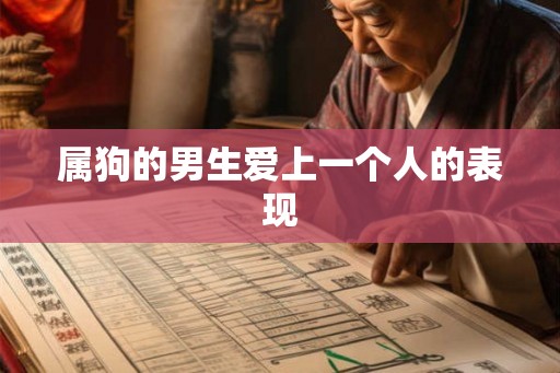 属狗的男生爱上一个人的表现