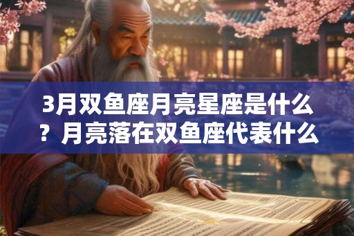 3月双鱼座月亮星座是什么?月亮落在双鱼座代表什么 3月双鱼座月亮星座是什么?月亮落在双鱼座代表什么
