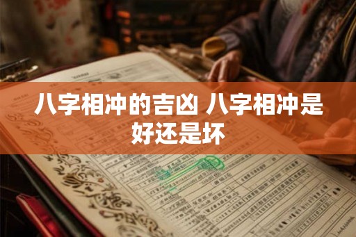 八字相冲的吉凶 八字相冲是好还是坏