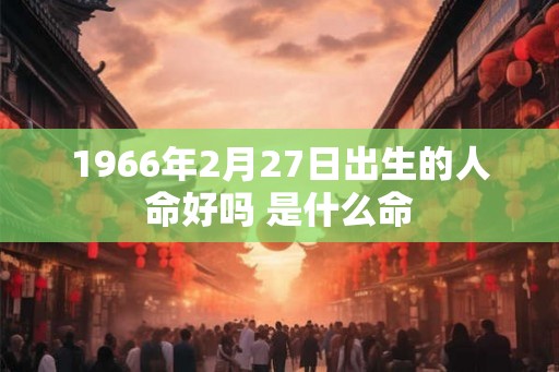 1966年2月27日出生的人命好吗 是什么命