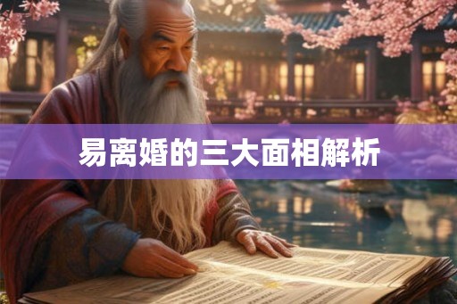 易离婚的三大面相解析