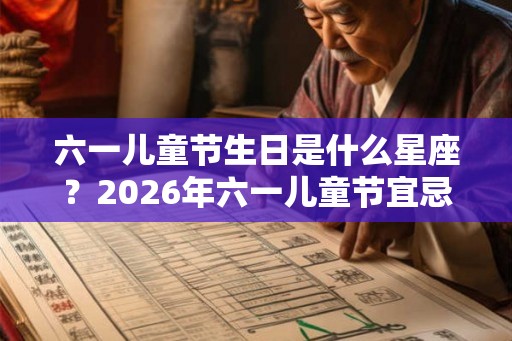 六一儿童节生日是什么星座？2026年六一儿童节宜忌